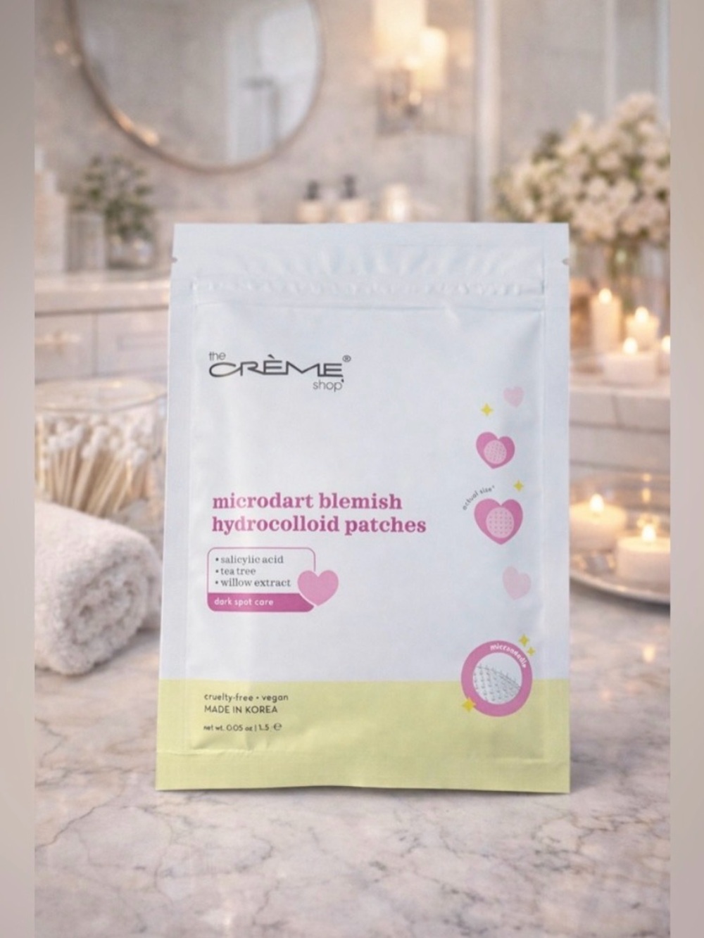 The Crème Shop Microdart Blemish Hydrocolloid Patches - set of 12 patches
